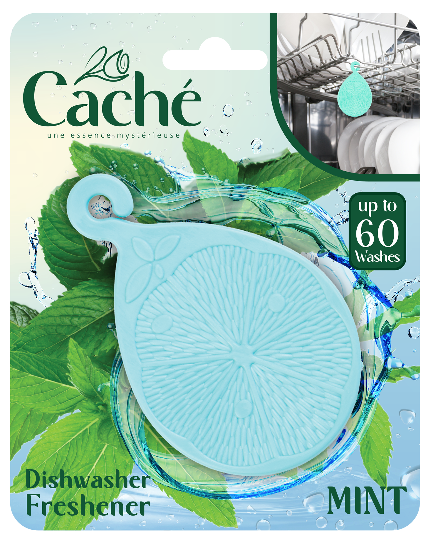 CACHÉ DISH WASHER  FRESHENER MINT 13 GR